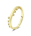 Cute Minimalist Designed Silver Ring NSR-4136